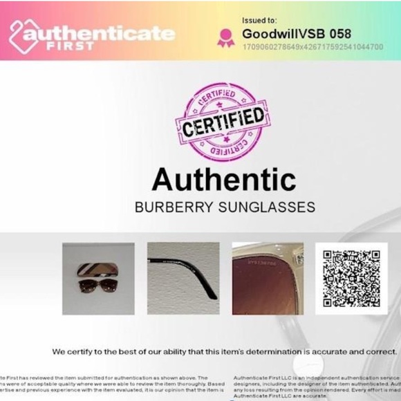 Authenticated: Burberry sunglasses and case - Picture 13 of 13